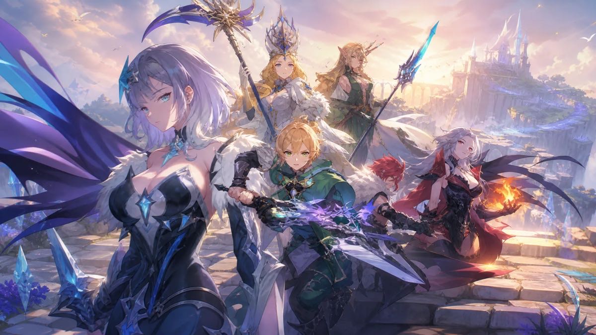 DragonSword: Awakening official key art featuring the main cast of Heroes